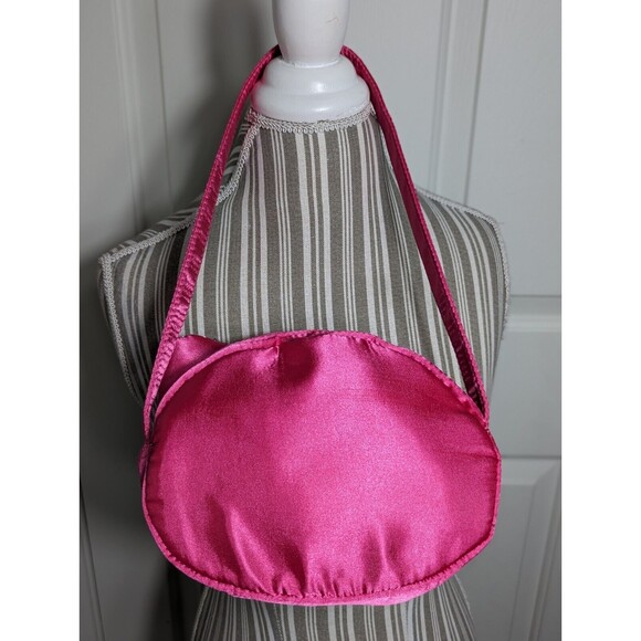 Sanrio Hello Kitty Shoulder Purse Bag Rainbow Pink Sequin Satin Zip 2012 - Picture 3 of 14